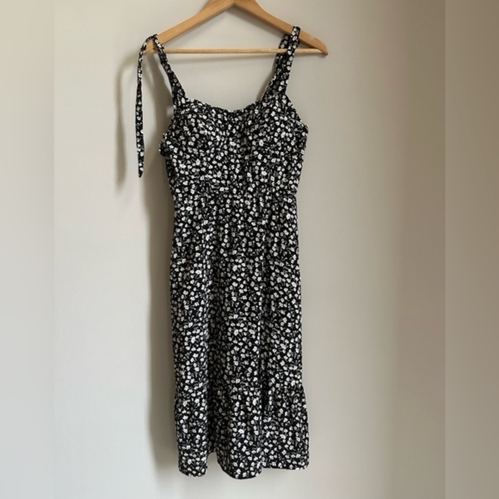 Lily Rose Black & White Floral Dress Size M - Picture 1 of 9